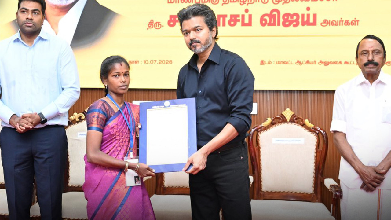 Vijay keeps his word providing government jobs for 32 families