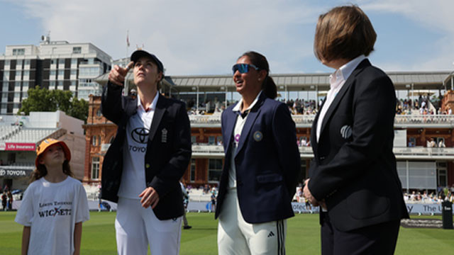 First ever Womens Test at Cricket Mecca as England wins toss and Sri Charani debuts