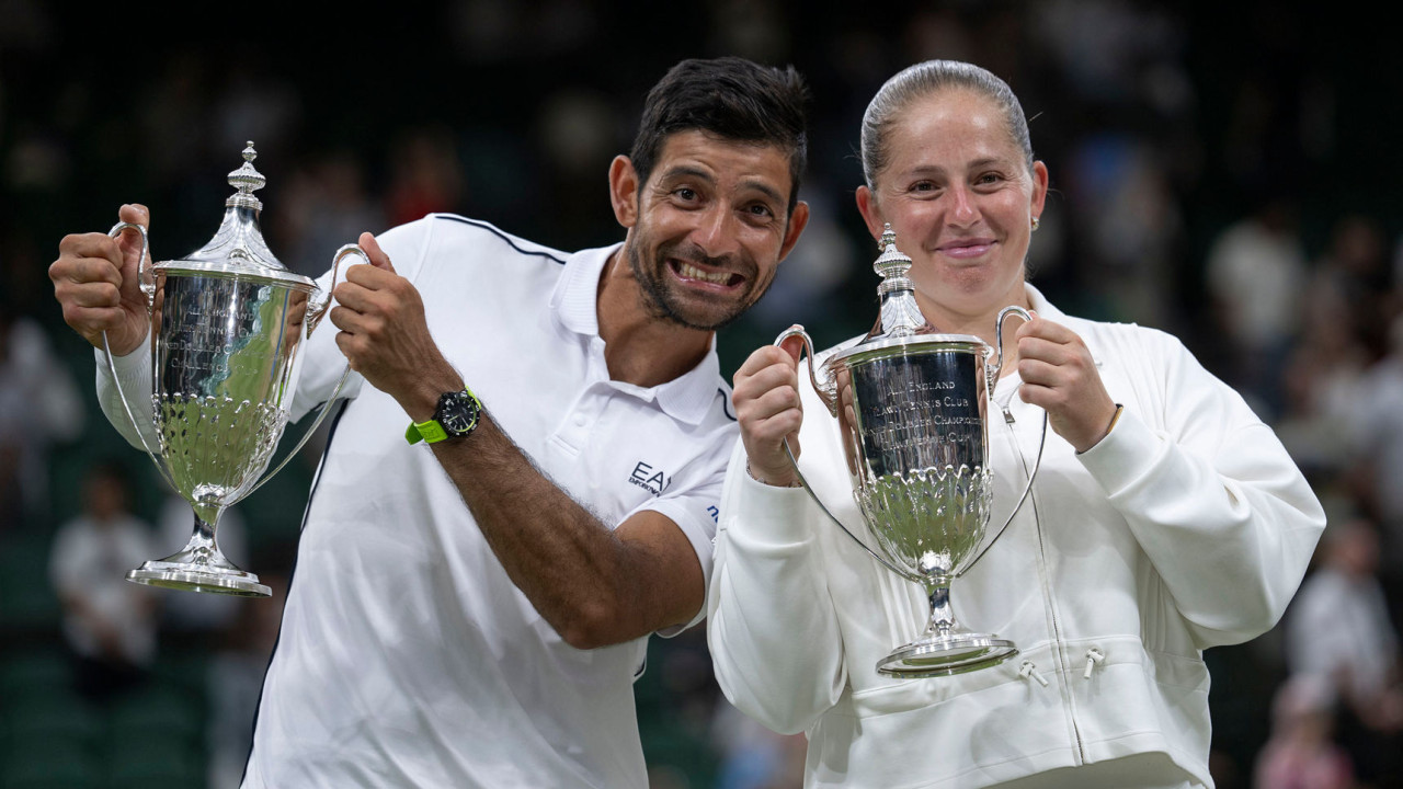 Wimbledon: Ostapenko and Arevalo lift mixed doubles title