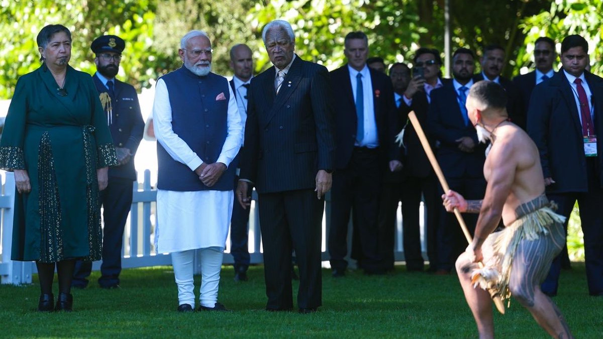 Narendra Modi welcomed with Haka dance in New Zealand watch video