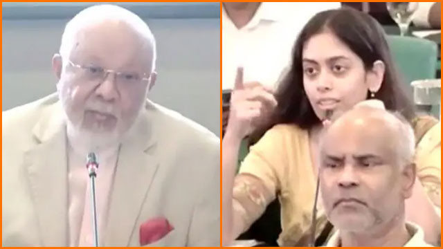 Indian diplomat courage at Bangladesh conference questioning wrong map on the spot
