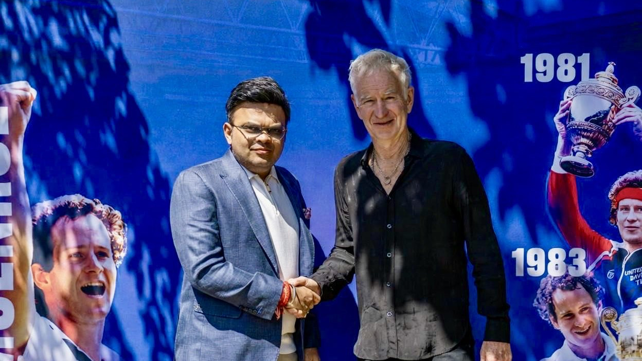 'A privilege to meet tennis legend': Jay Shah meets John McEnroe at Wimbledon final