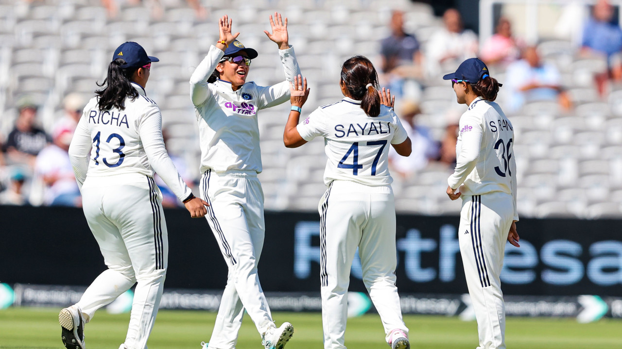 One-off Test: Satghare, Gaud, Rana pick two scalps each, take India on doorstep of historic win