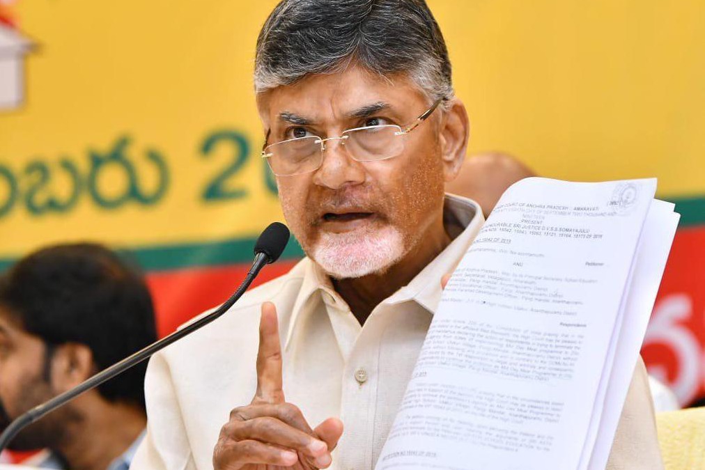 Chandrababu fires on AP Government over Atchannaidu issue