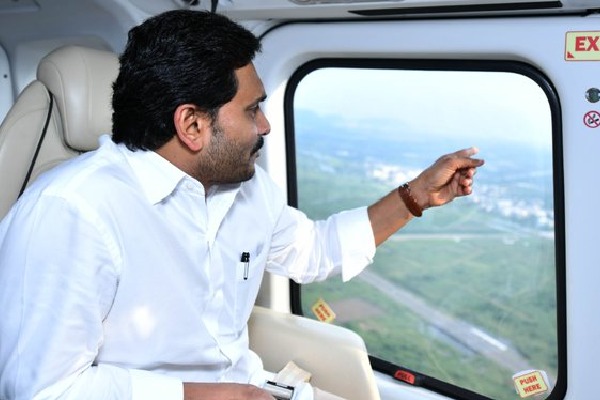 CM Jagan conducts aerial survey in flood hit areas 