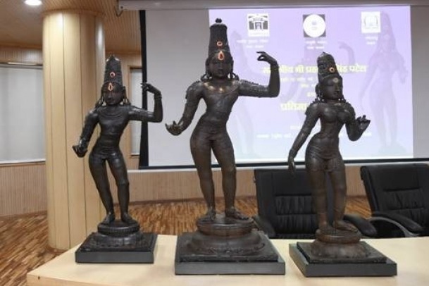 decades later Ancient statures of lord sitarama laxman arrived India