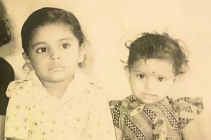 Kavitha tweets her childhood photo along with her brother KTR