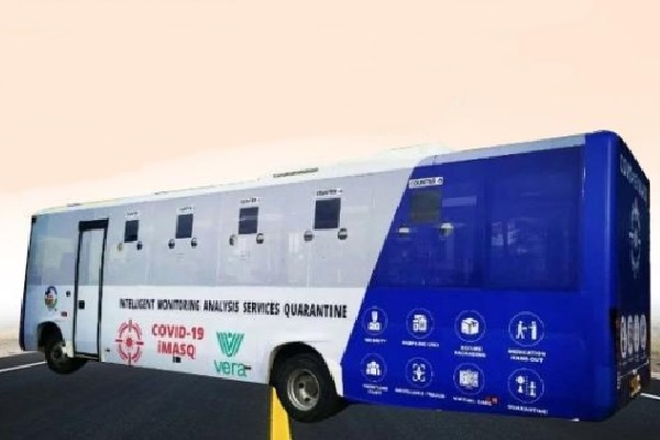 AP govt conducting corona tests with Imasq busses