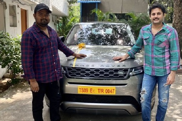 Range Rover Luxuary Car Gifted to Venky Kudumula from Hero Nitin