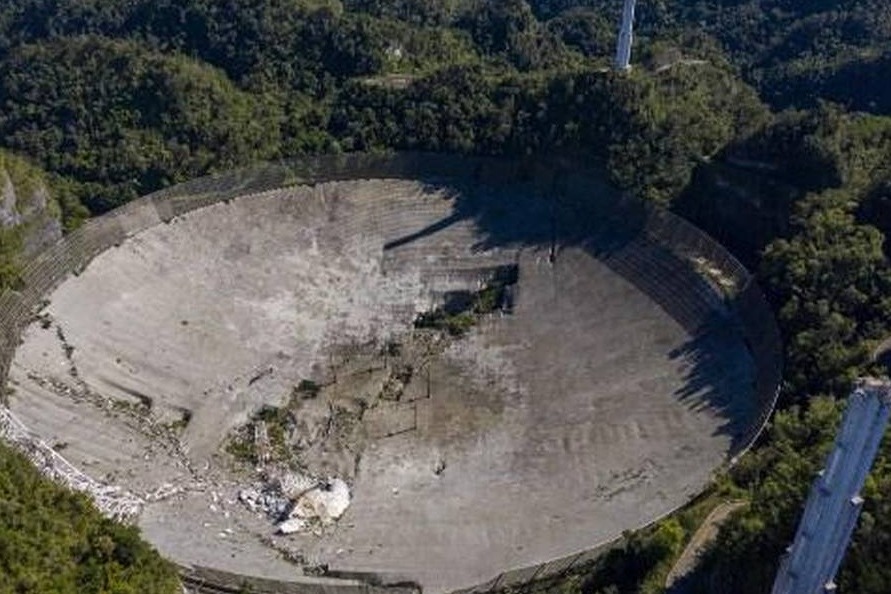 Massive Arecibo Telescope Collapsed