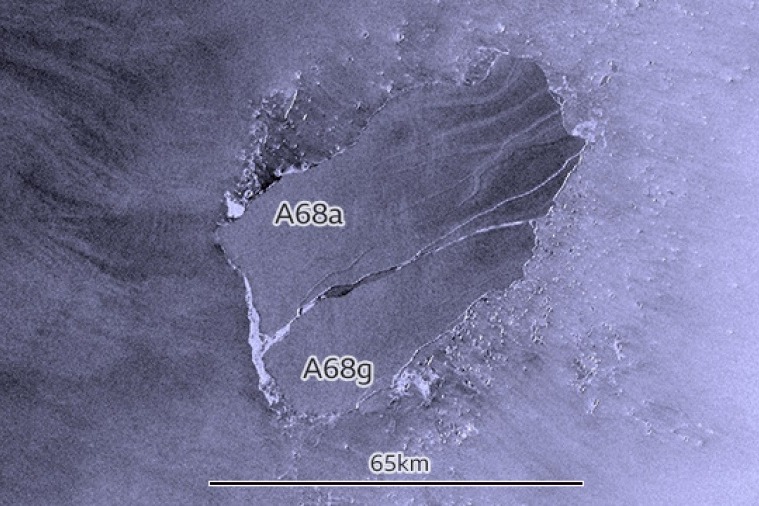 Split signals end for remnant of Antarctic iceberg A68a