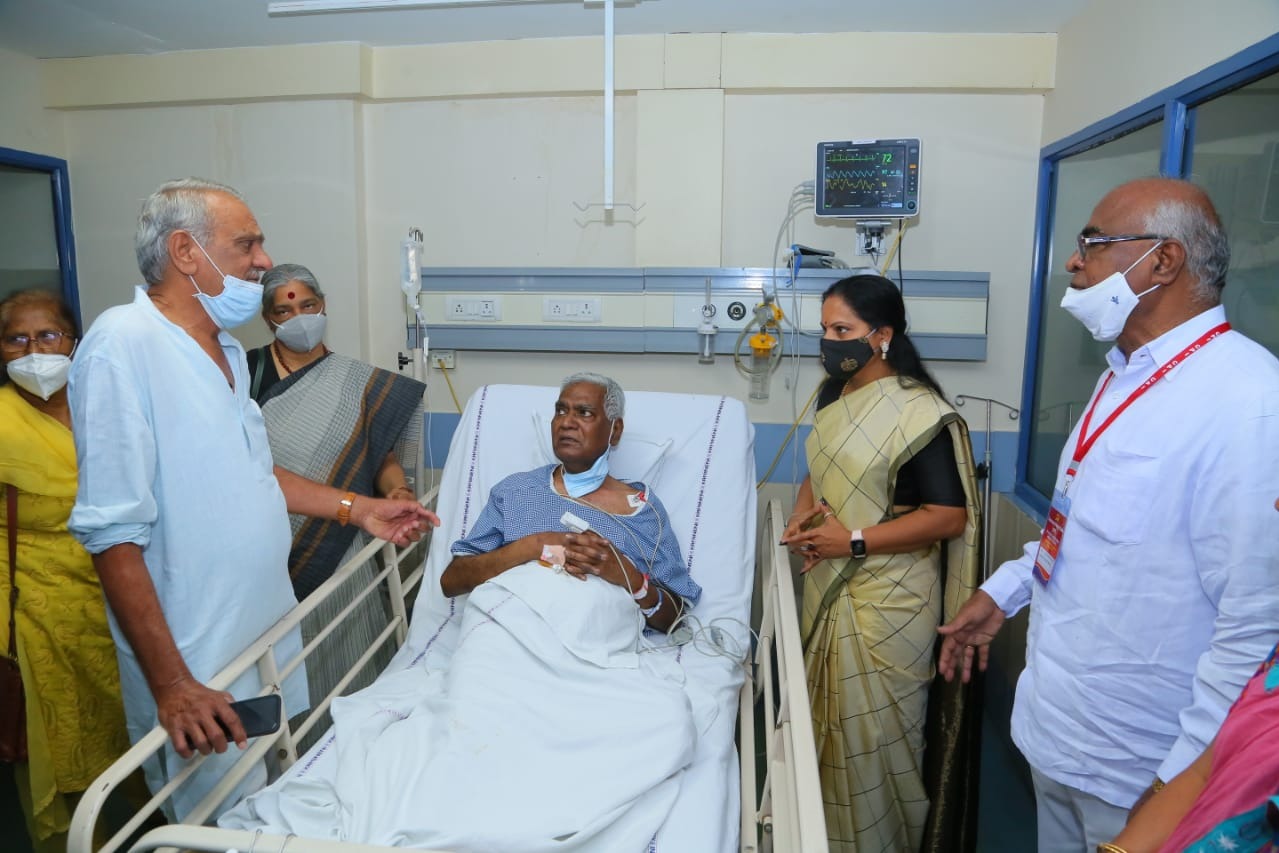 d raja joins in hospital