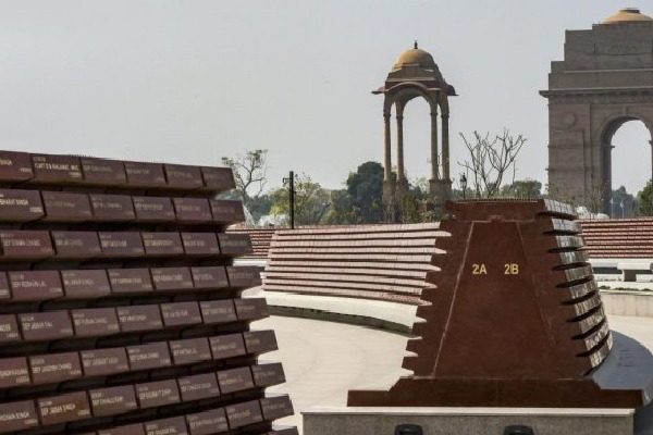 Names of Galwan valley martyrs scribes on National War Memorial 