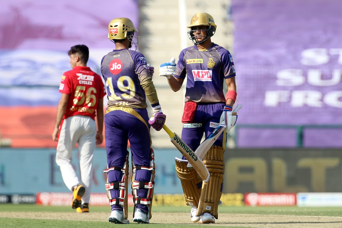 Opener Gill and skipper Dinesh Karthik gets fifties as KKR posted respectable score
