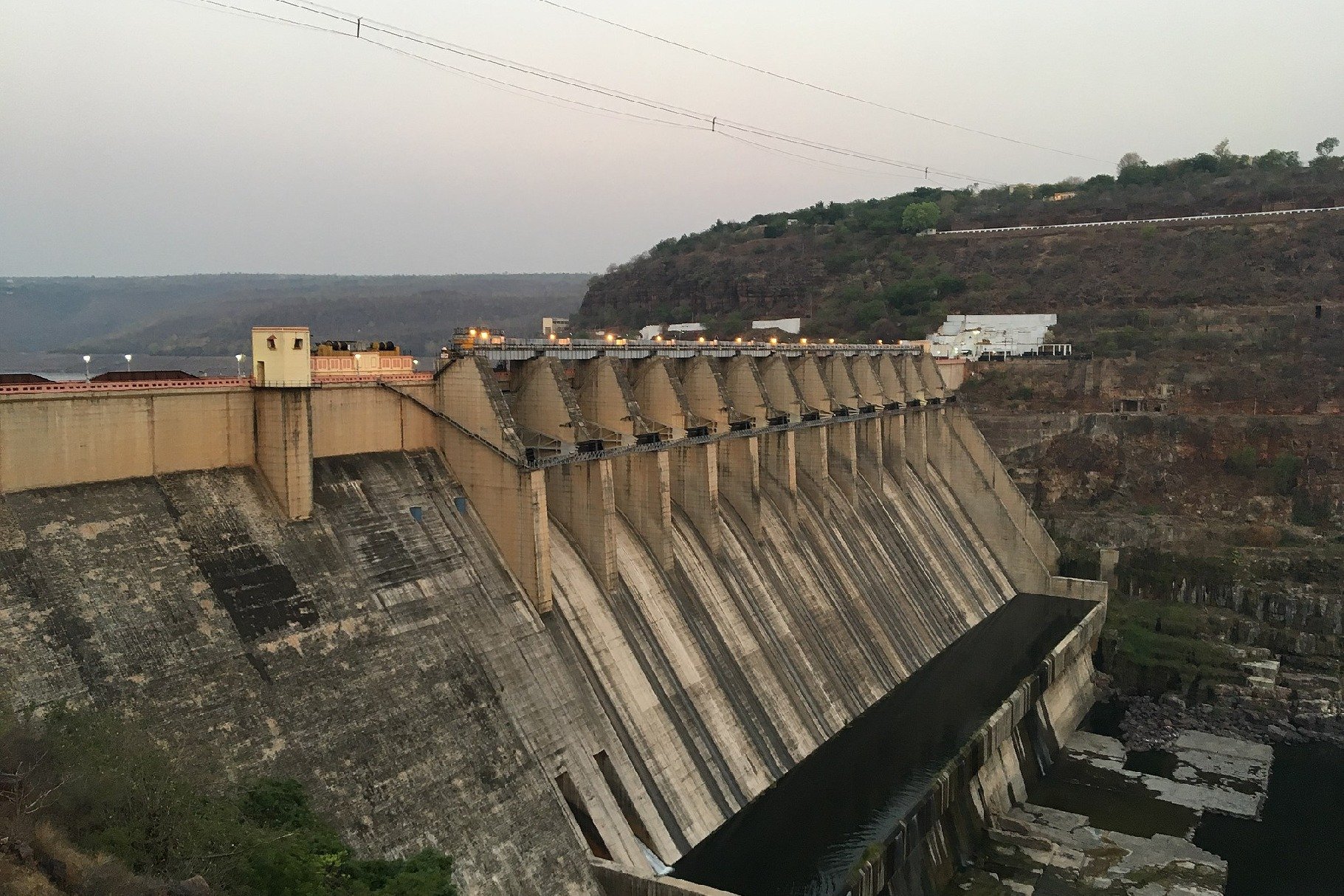 Srisailam Dam Gates Open