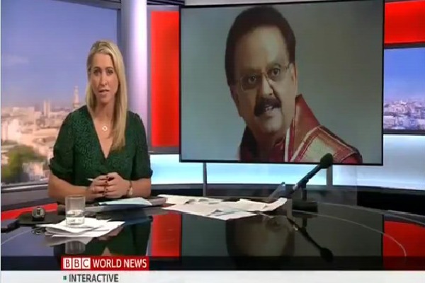 International media BBC focus on SP Balasubrahmanyam demise