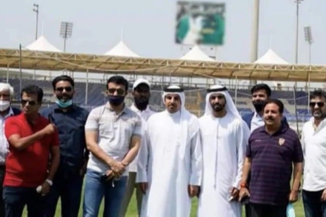 Sourav Ganguly Posted a Blur Image of Pak Cricketer in Sharja Stadium