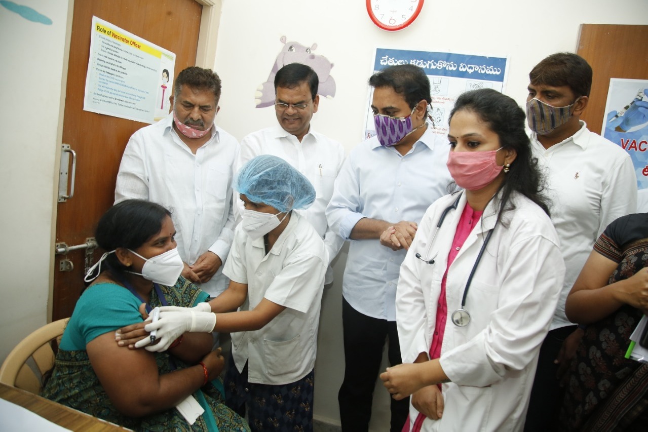 KTR told they will not take vaccine shots in first phase