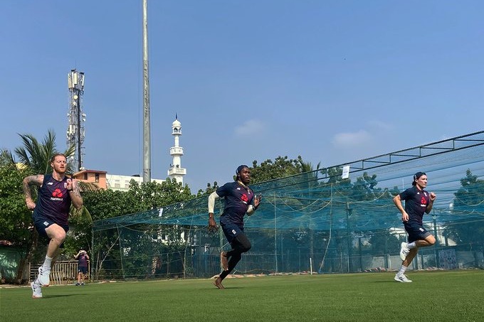 England Cricket team begins practice