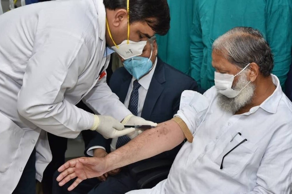 Bharat Biotech clarifies Haryana Minister Anil Vij tested corona positive despite he get Covaxin shot