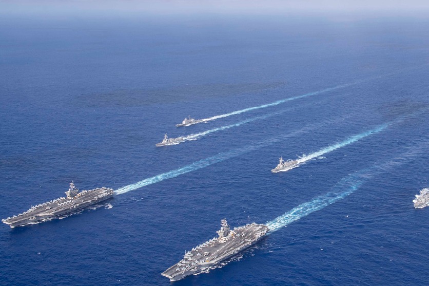 USA sends two aircraft carriers to South China Sea