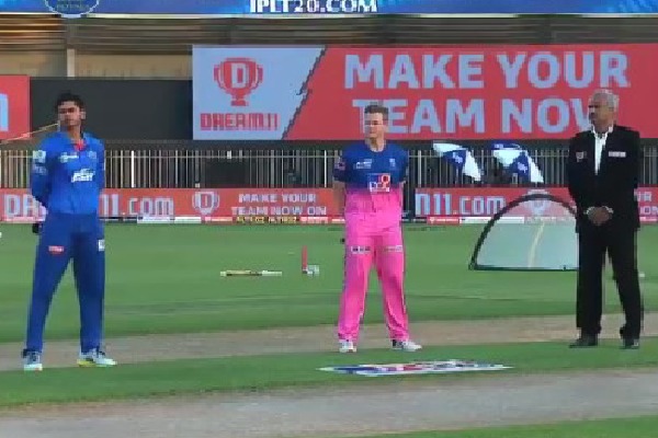 Rajasthan Royals won the toss and elected bat first against Delhi Capitals