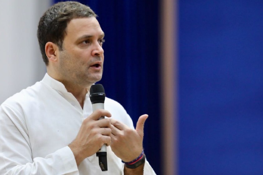 Rahul Gandhi comments on Modi government over farmers income 