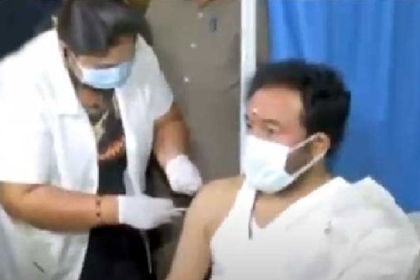 Union Minister for State Kishan Reddy Taken Corona Vaccine