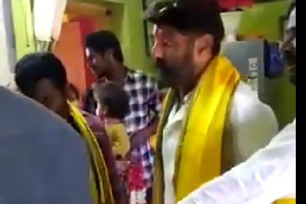 Balakrishna furious over an young man in Hindupur