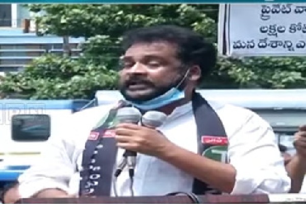 Actor Sivaji supports Vizag Steel Plant workers protests against privatisation 