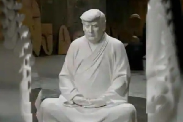 Trump Budda statue sales in ecommerce site