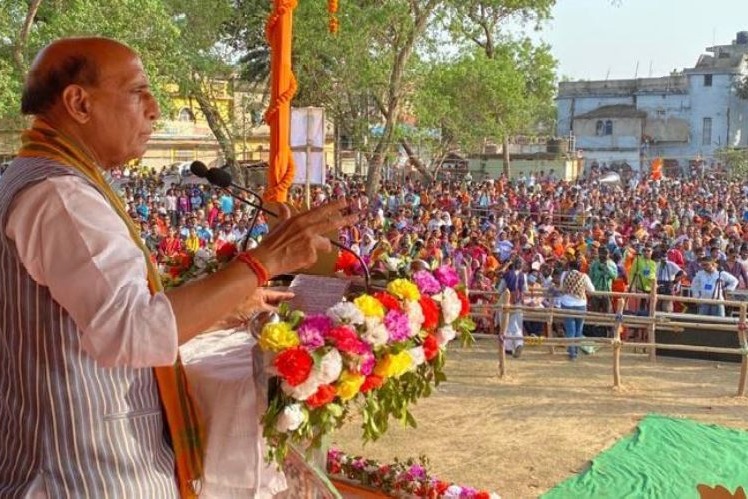 Rajnath singh invokes gangulys name in Election campaign
