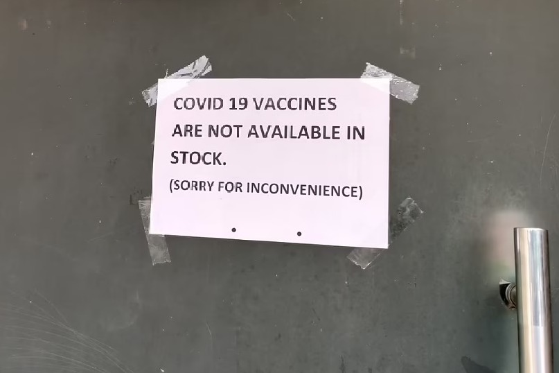 Vaccination Centers drying up as vaccines out of stock