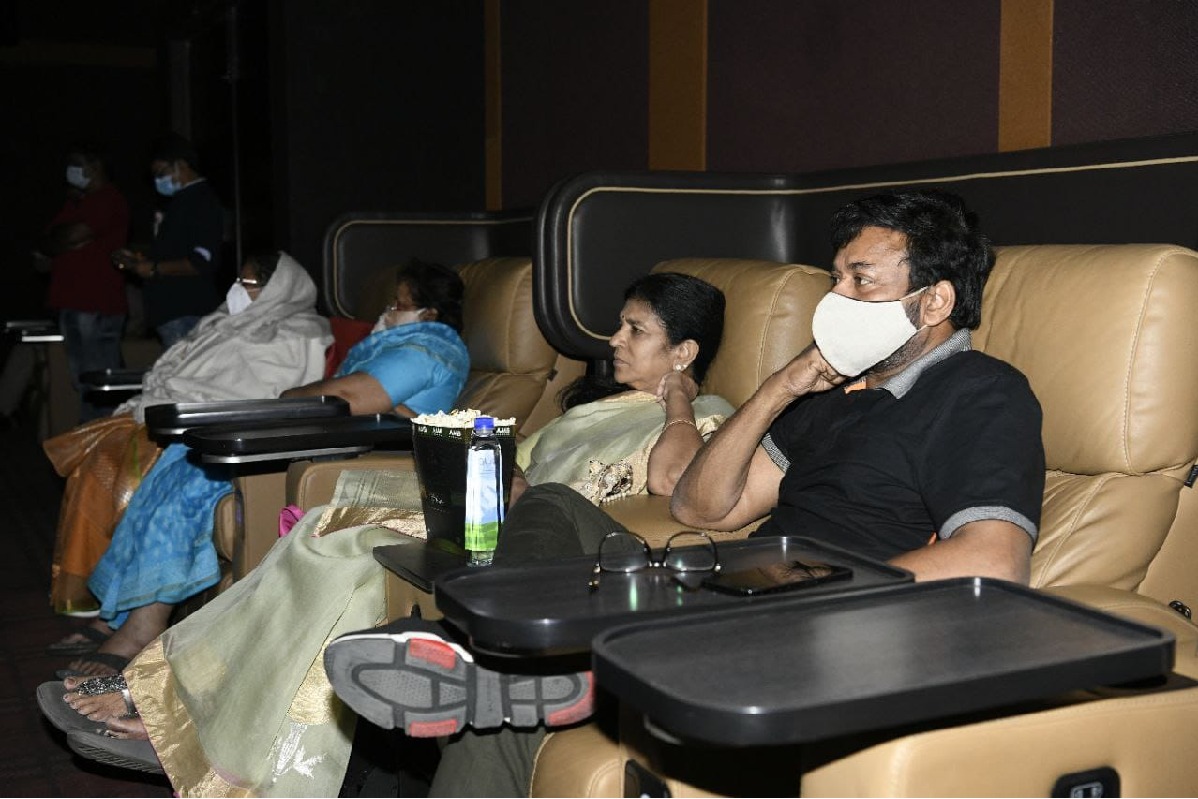 Mega family wath Vakeel Saab in AMB Cinemas