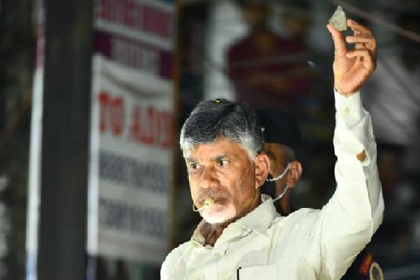 Police questions Chandrababus security on stone pelting