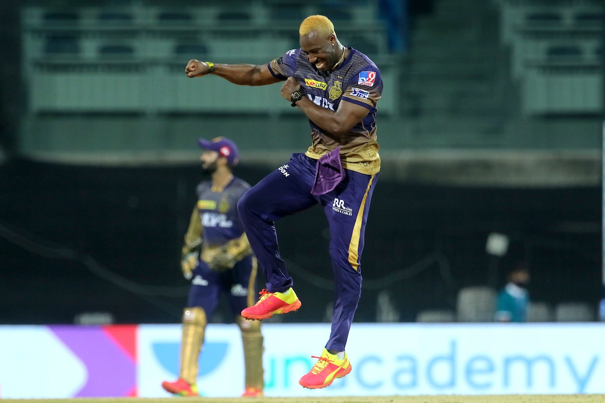 Andre Russel gets five wickets against Mumbai Indians 