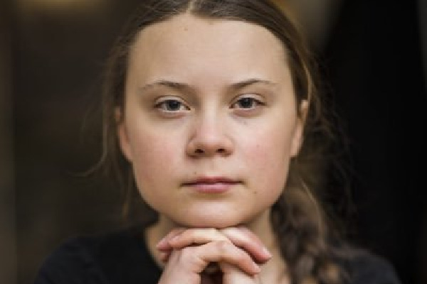 Greta Thunberg tweets a video