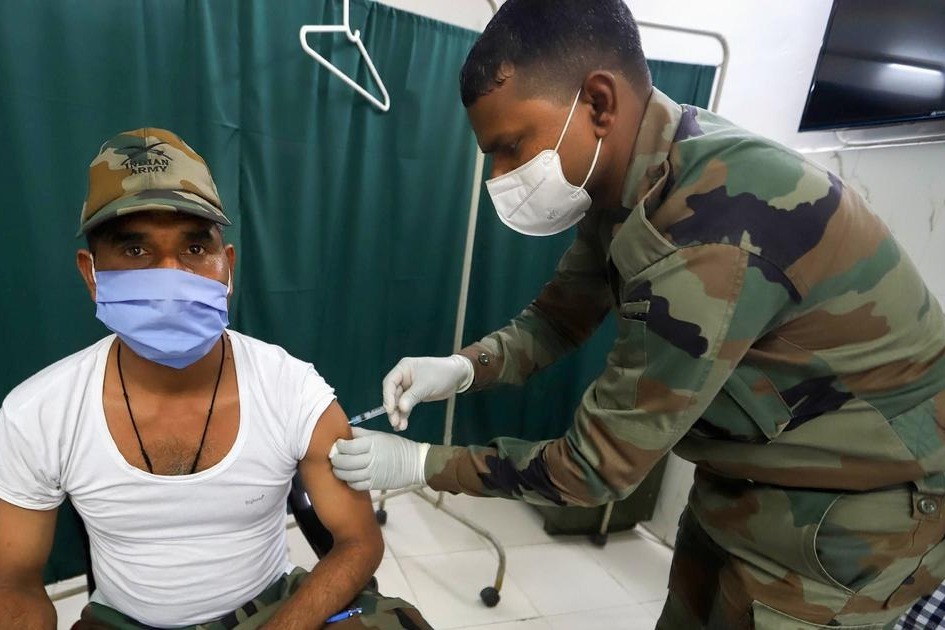 Indian Armed Forces Vaccinated 100 percent for their personnel