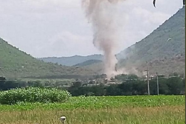 CM Jagan shocks after huge blast in Kadapa district 