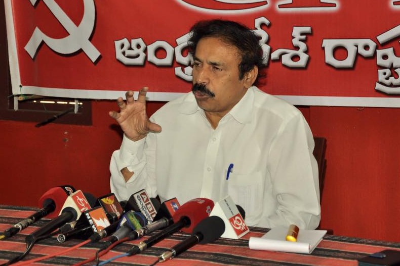 CPI Ramakrishna criticizes ycp government