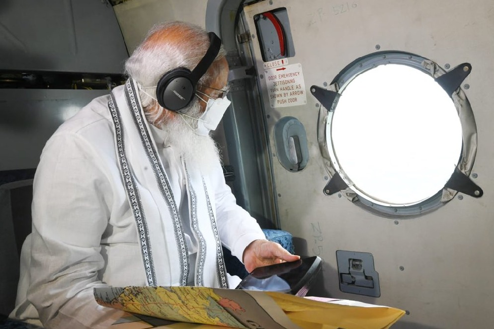 PM Modi takes aerial survey to asses Tauktae damage 