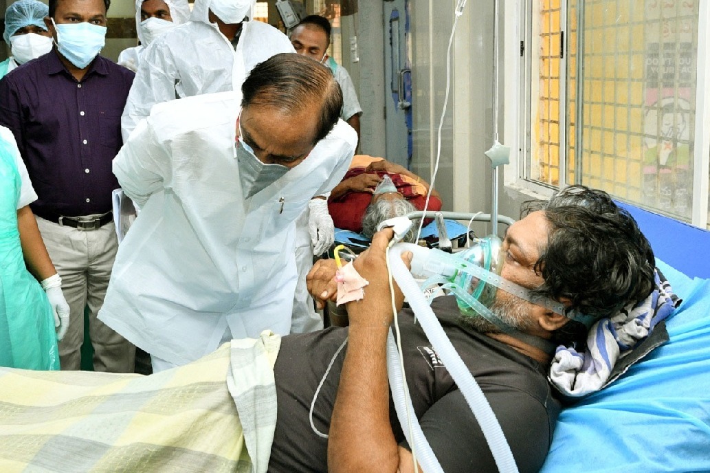CM KCR today visits warangal MGM Hospital