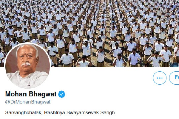 Twitter restores blue tick mark for Mohan Bhagwat account