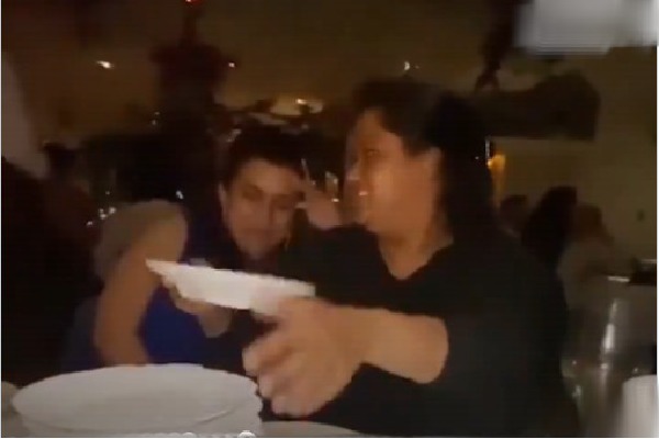 Salman Khan sister Arpita breaks plates at a Greek Restaurant in Dubai