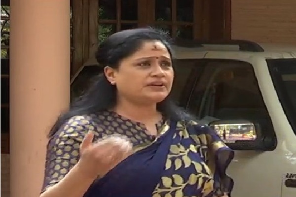 Vijayasanthi talks to a media channel 