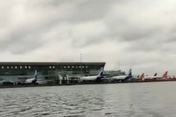  West Bengal A portion of Kolkata Airport flooded in wake of Cyclone Amphan
