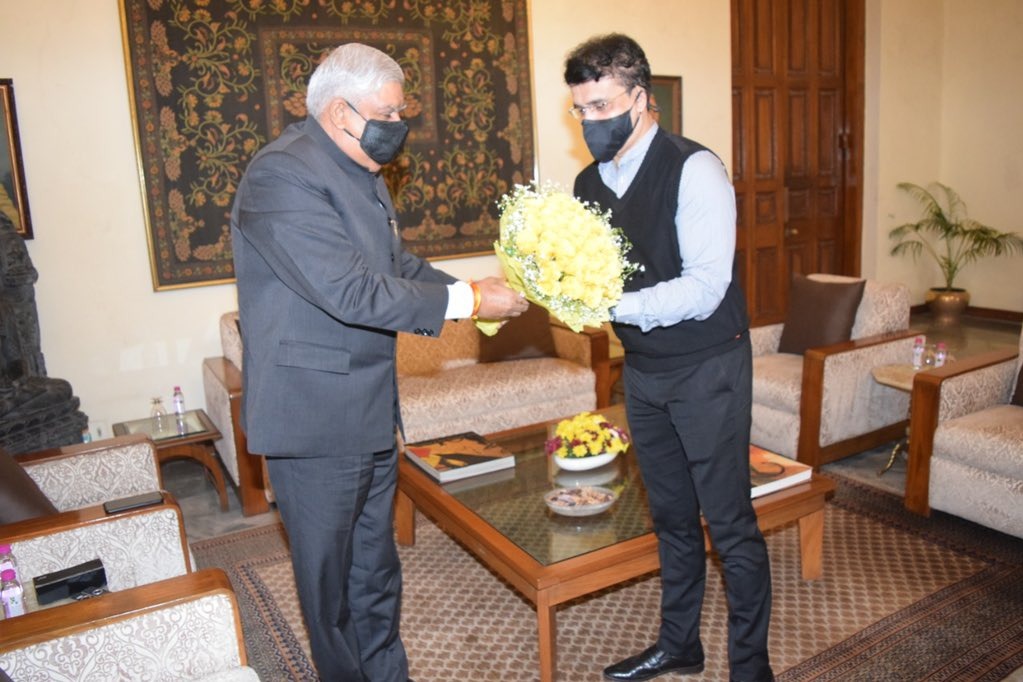 BCCI Chief Sourav Ganguly met West Bengal governor