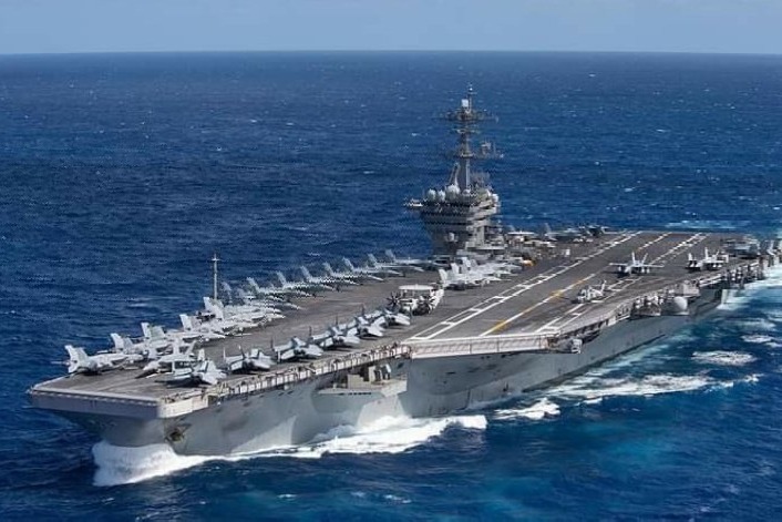 US aircraft carriers fleet enters South China sea 