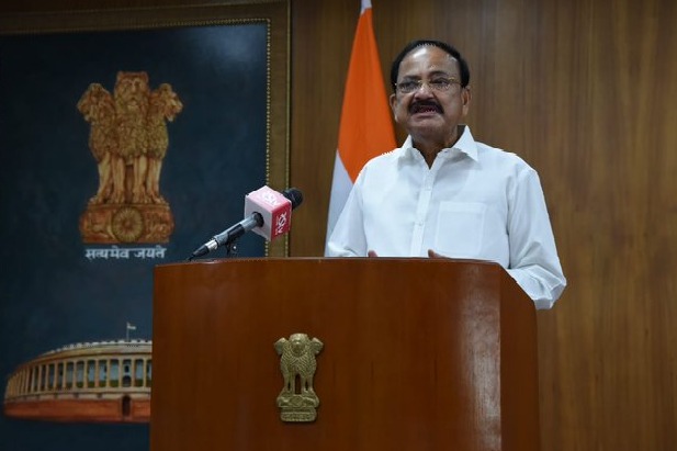Venkaiah Naidu says he delighted that his wife Usha Naidu is not at all affected by the novel Coronavirus