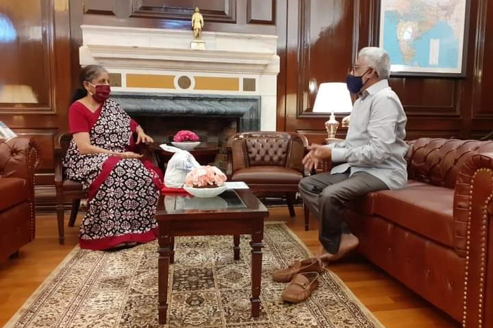 YV Subbareddy met Finance minister Nirmala Sitharaman in Delhi